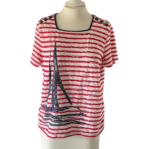 Alfred Dunner Short Sleeve Top Size S - Picture 1 of 7